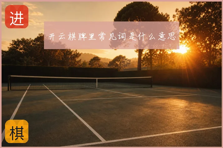 开云棋牌里常见词是什么意思